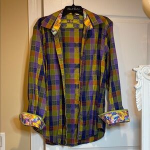 Robert Graham Vibrant Checkered Men's Shirt